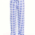 Plaid Pattern Drawstring Pants, Casual Wide Leg Pants, Women's Clothing