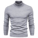 All Match Best Sellers Autumn Winter Pullover Men Solid Turtleneck Sweaters