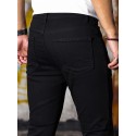 Men's Casual Skinny Jeans, Chic Street Style Medium Stretch Denim Pants