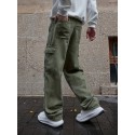 Men's Multi Pocket Cotton Cargo Jeans