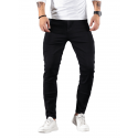 Men's Casual Skinny Medium Stretch Jeans, Chic Street Style Denim Pants