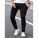 Slim Fit Ripped Jeans, Men's Casual High Stretch Street Style Denim Pants