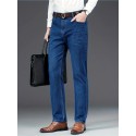 Men's Solid Jeans, Fashion Casual Denim Pants For Spring Fall Winter, Men's Clothing