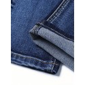 Classic Design Semi-formal Jeans, Men's Casual Stretch Denim Pants For All Seasons Business