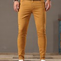 Slim Fit Classic Design Jeans, Men's Casual Street Style Stretch Denim Pants