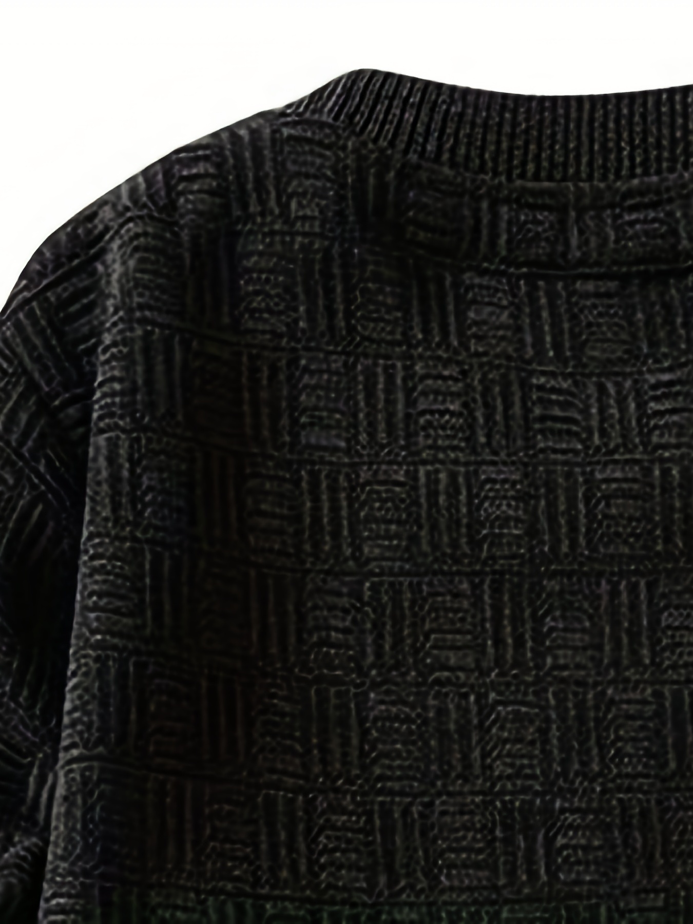 all match knitted sweater mens casual warm slightly stretch crew neck pullover sweater for men fall winter details 8