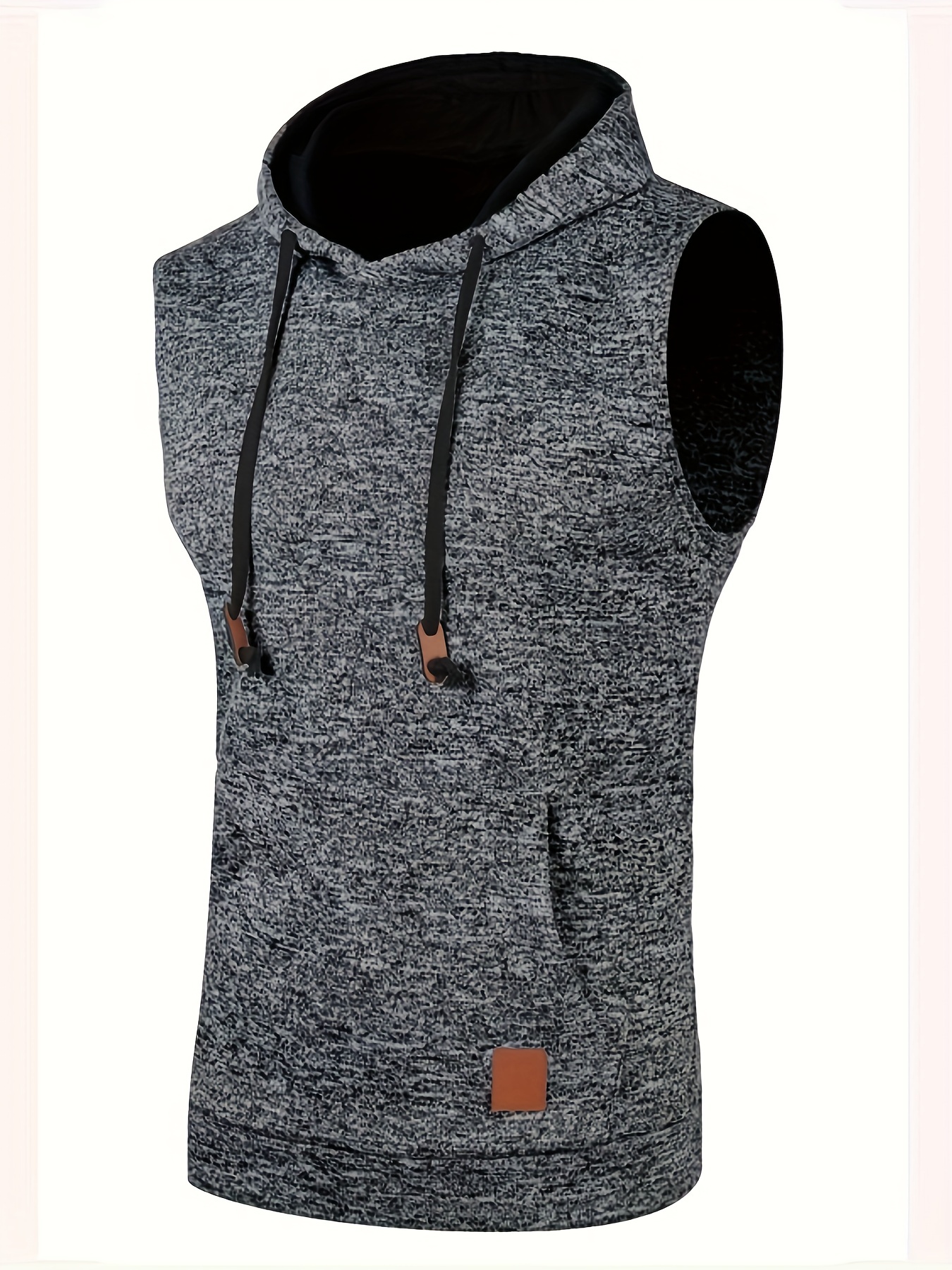 elegant hooded mid stretch vest mens casual vintage style sleeveless sweater vest for fall winter details 17