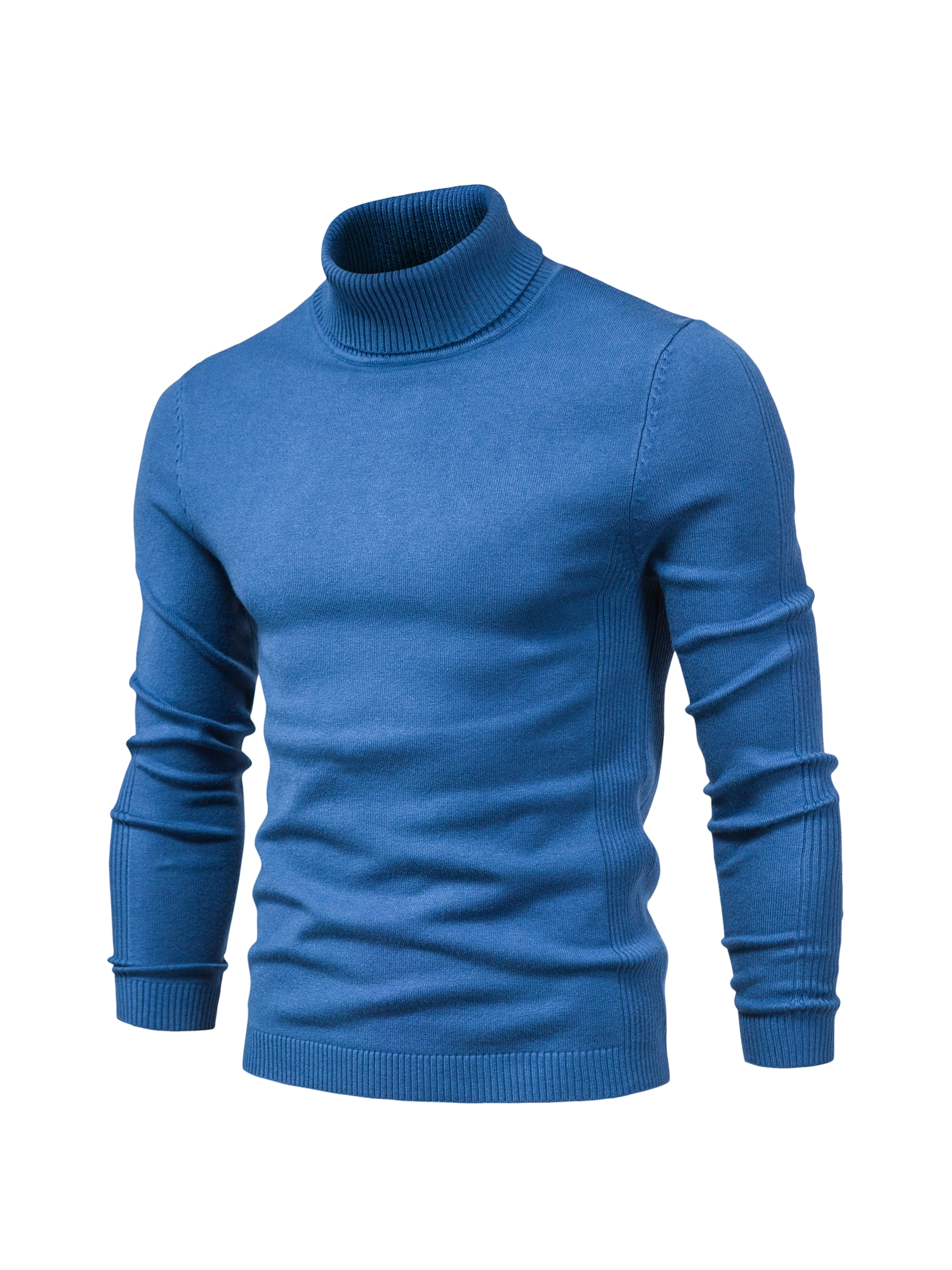 all match best sellers autumn winter pullover men solid turtleneck sweaters details 10